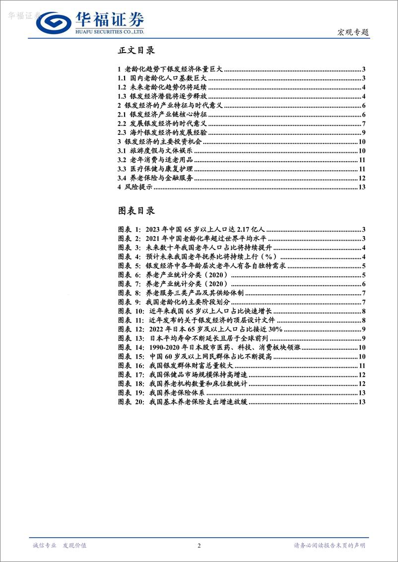 《宏观研究：把握银发经济投资机会-20240208-华福证券-14页》 - 第2页预览图