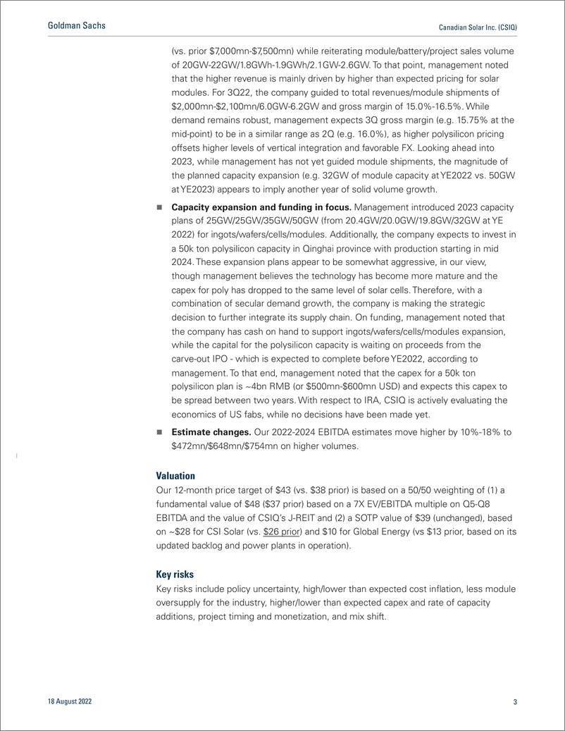 《Canadian Solar Inc. (CSIQ Solid quarter on strong margins; potential FCF pressures from elevated capex; Neutral(1)》 - 第4页预览图