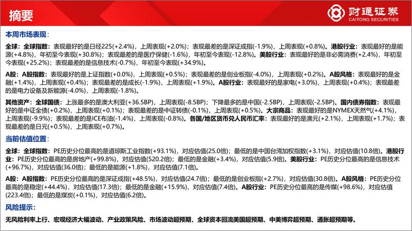 《全球估值观察系列五十七：上证50估值为28.4%分位数-20230610-财通证券-29页》 - 第7页预览图