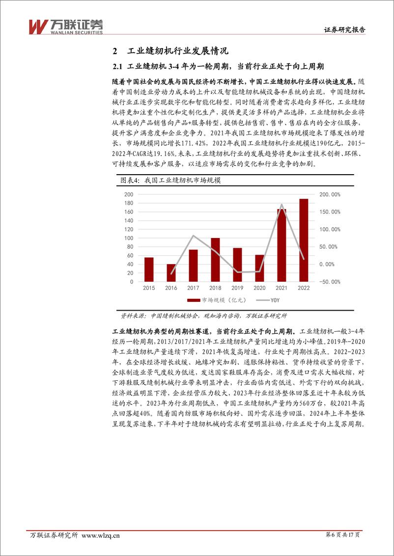 《工业缝纫机行业深度报告：周期向上，需求复苏正当时-241213-万联证券-17页》 - 第6页预览图