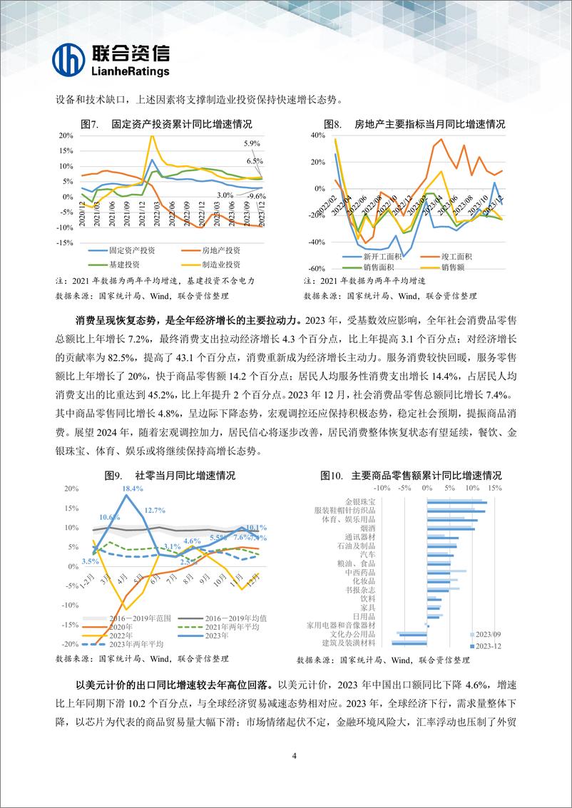 《经济顶住内外压力，长期向好趋势未变--宏观经济信用观察年报（2023年年报）-16页》 - 第5页预览图