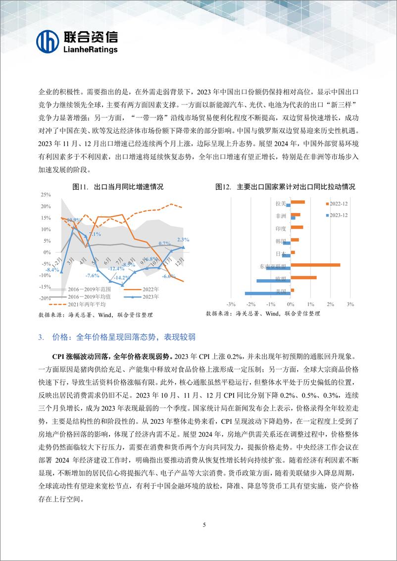 《经济顶住内外压力，长期向好趋势未变--宏观经济信用观察年报（2023年年报）-16页》 - 第6页预览图