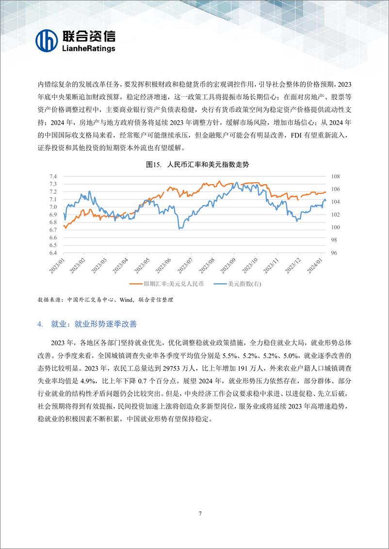 《经济顶住内外压力，长期向好趋势未变--宏观经济信用观察年报（2023年年报）-16页》 - 第8页预览图