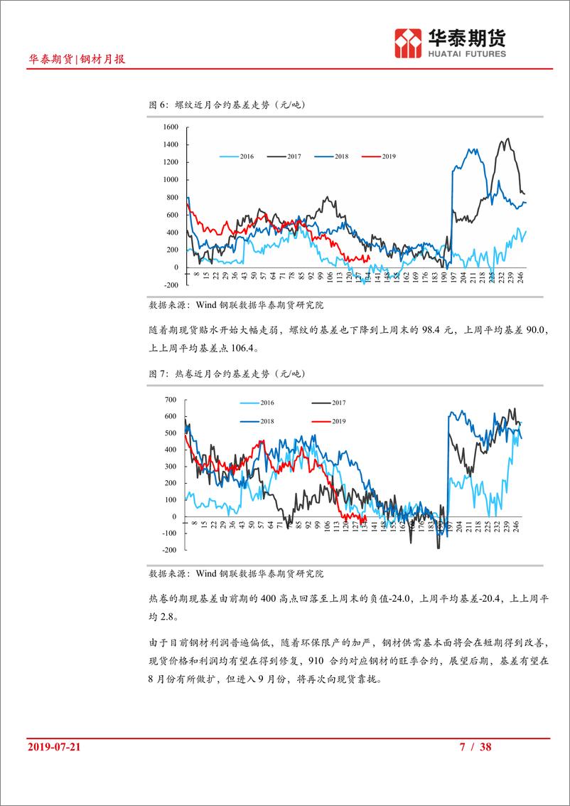 《钢材月报：库存增加限产加严，多空交织并不悲观-20190721-华泰期货-38页》 - 第8页预览图