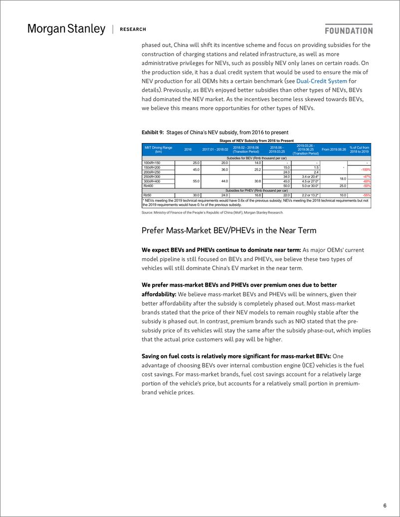 《摩根士丹利-中国-汽车与汽车零部件行业-中国新能源汽车：尽管即将削减补贴，但仍在为未来充电-2019.7.1-61页》 - 第7页预览图