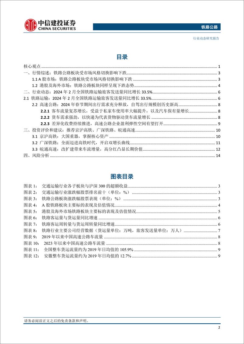 《铁路公路行业动态：广深港加开跨境高铁，粤高速A股东回报计划分红比例不低于70%25-240317-中信建投-17页》 - 第3页预览图