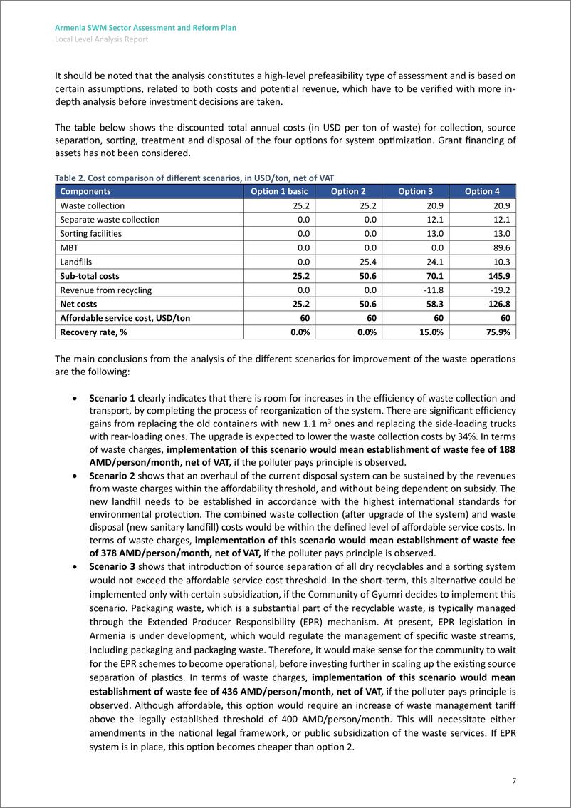 《世界银行-亚美尼亚雨水管理行业评估和改革计划：久姆里城市废物管理分析报告（英）-2024.11-34页》 - 第7页预览图