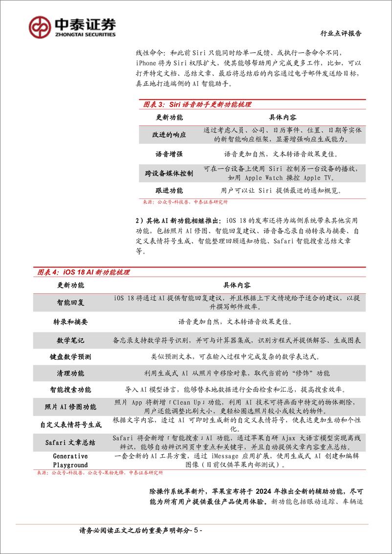 《计算机行业-中泰科技：AI终端落地加速，关注AI%2bOS投资机会-240602-中泰证券-17页》 - 第5页预览图