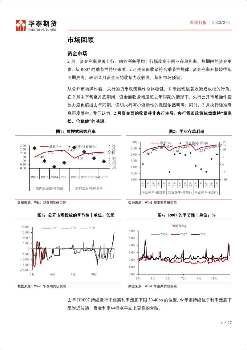 《国债月报：资金面回归平稳，期限利差望重新扩张-20230305-华泰期货-17页》 - 第5页预览图