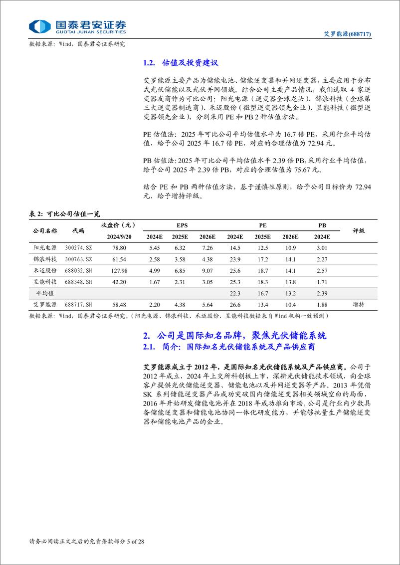 《艾罗能源(688717)首次覆盖报告：从单一欧洲户储走向业务全面开花-240923-国泰君安-28页》 - 第5页预览图