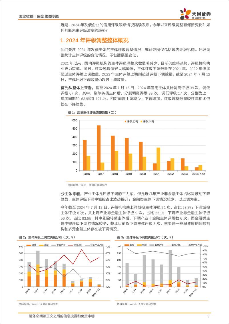 《评级跟踪：今年评级调整有何新变化？-240724-天风证券-16页》 - 第3页预览图