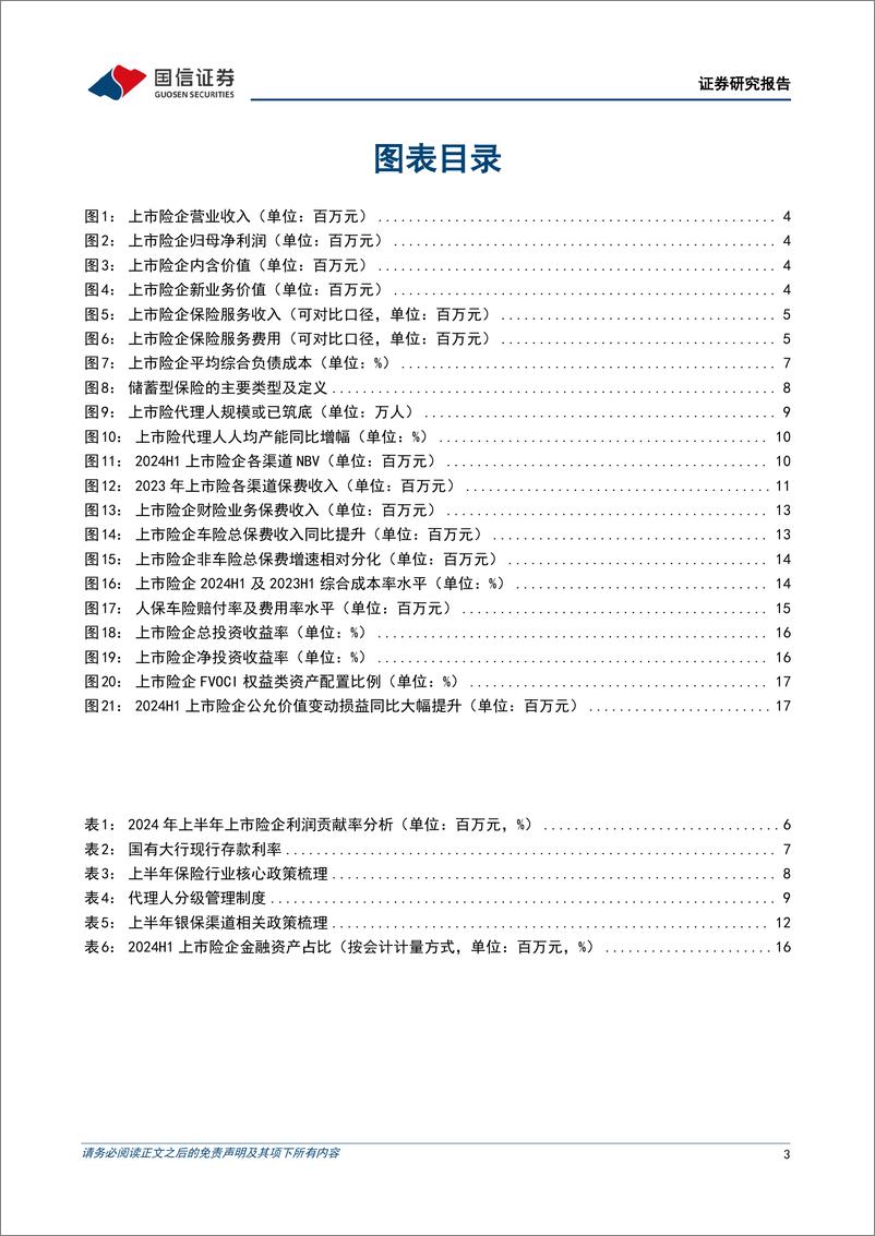 《保险业2024年半年报综述：利润回升，负债投资双轮驱动-240909-国信证券-20页》 - 第3页预览图