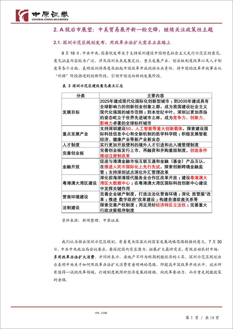 《A股策略：中美贸易再起波澜，中报期内谨慎为上-20190824-中原证券-10页》 - 第6页预览图