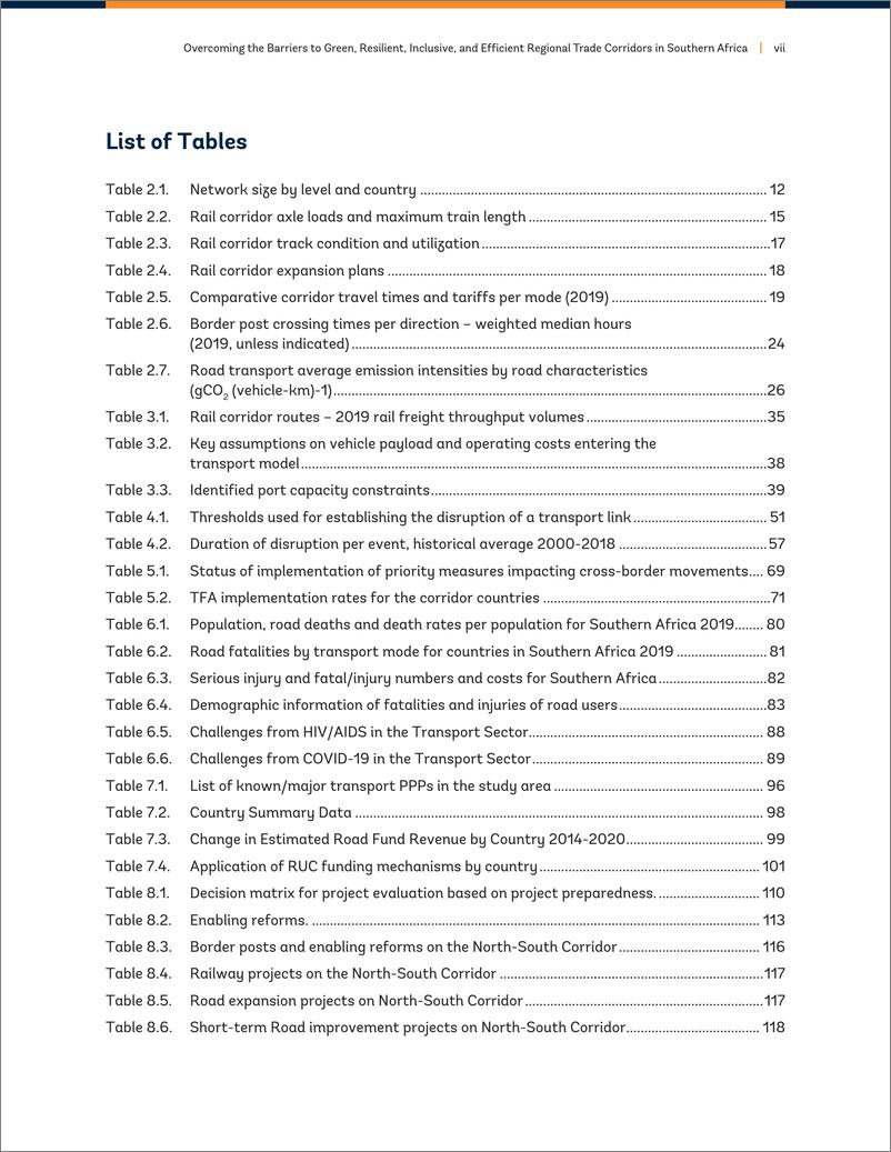 《2024克服南部非洲绿色_有韧性_包容性和高效区域贸易走廊的障碍报告_英文版_-世界银行》 - 第7页预览图