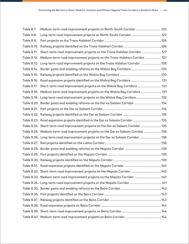 《2024克服南部非洲绿色_有韧性_包容性和高效区域贸易走廊的障碍报告_英文版_-世界银行》 - 第8页预览图