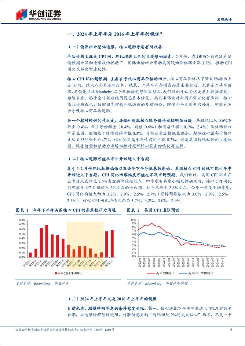 《【宏观快评】美国2月CPI数据点评：降息周期中的“加息”效果-240314-华创证券-12页》 - 第4页预览图