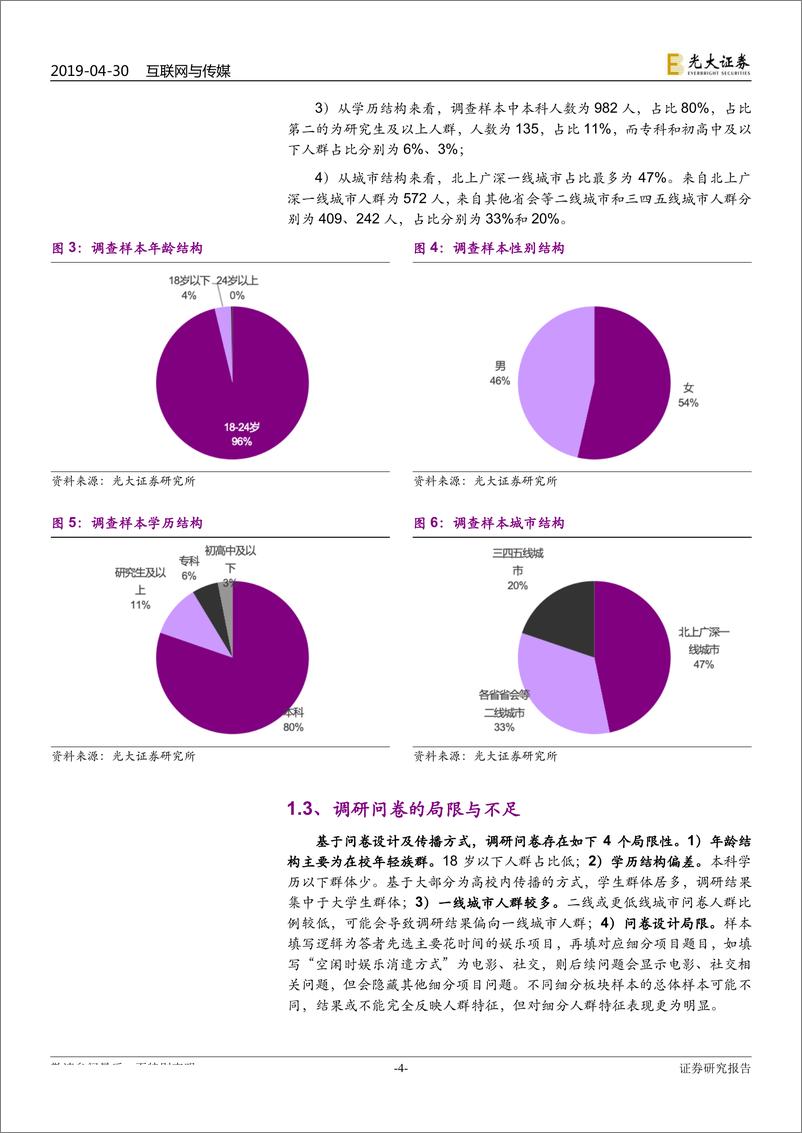 《互联网与传媒行业娱乐消费特征专题研究之一：年轻族群的12个娱乐习惯及消费特征-20190430-光大证券-21页》 - 第5页预览图