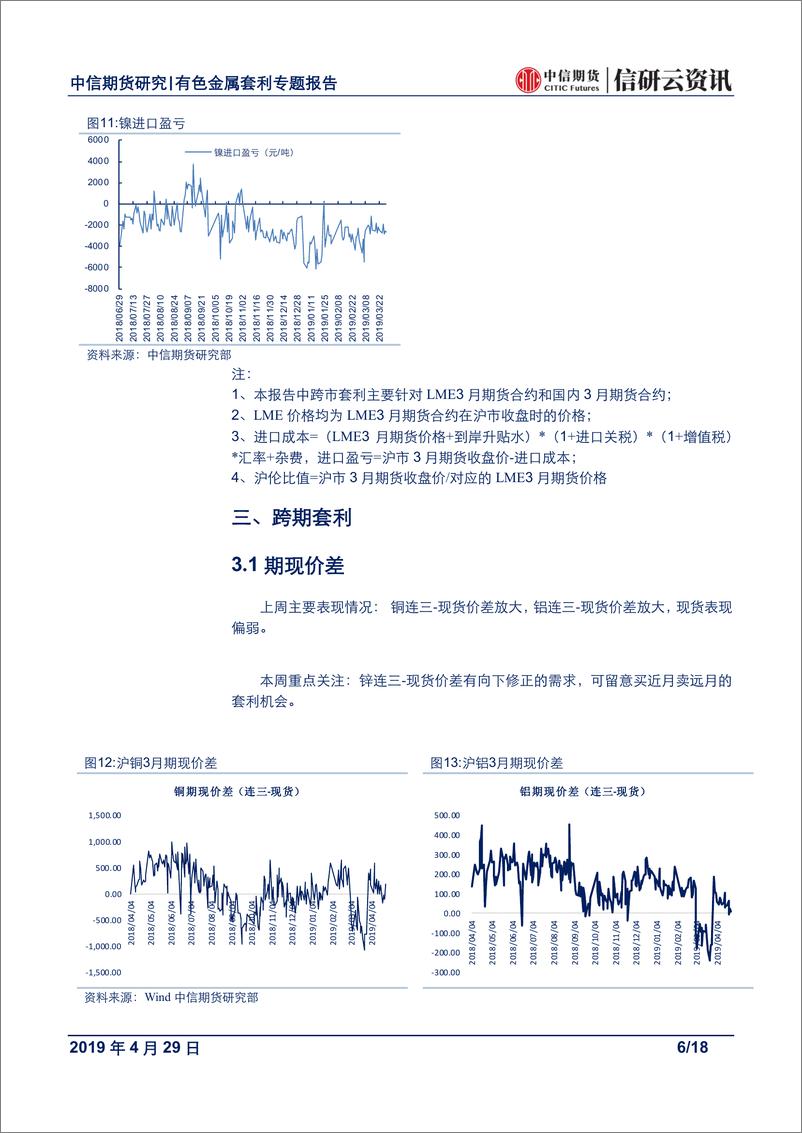 《有色金属专题报告：节前交投偏淡，继续关注铝锌比值套利机会-20190429-中信期货-18页》 - 第7页预览图