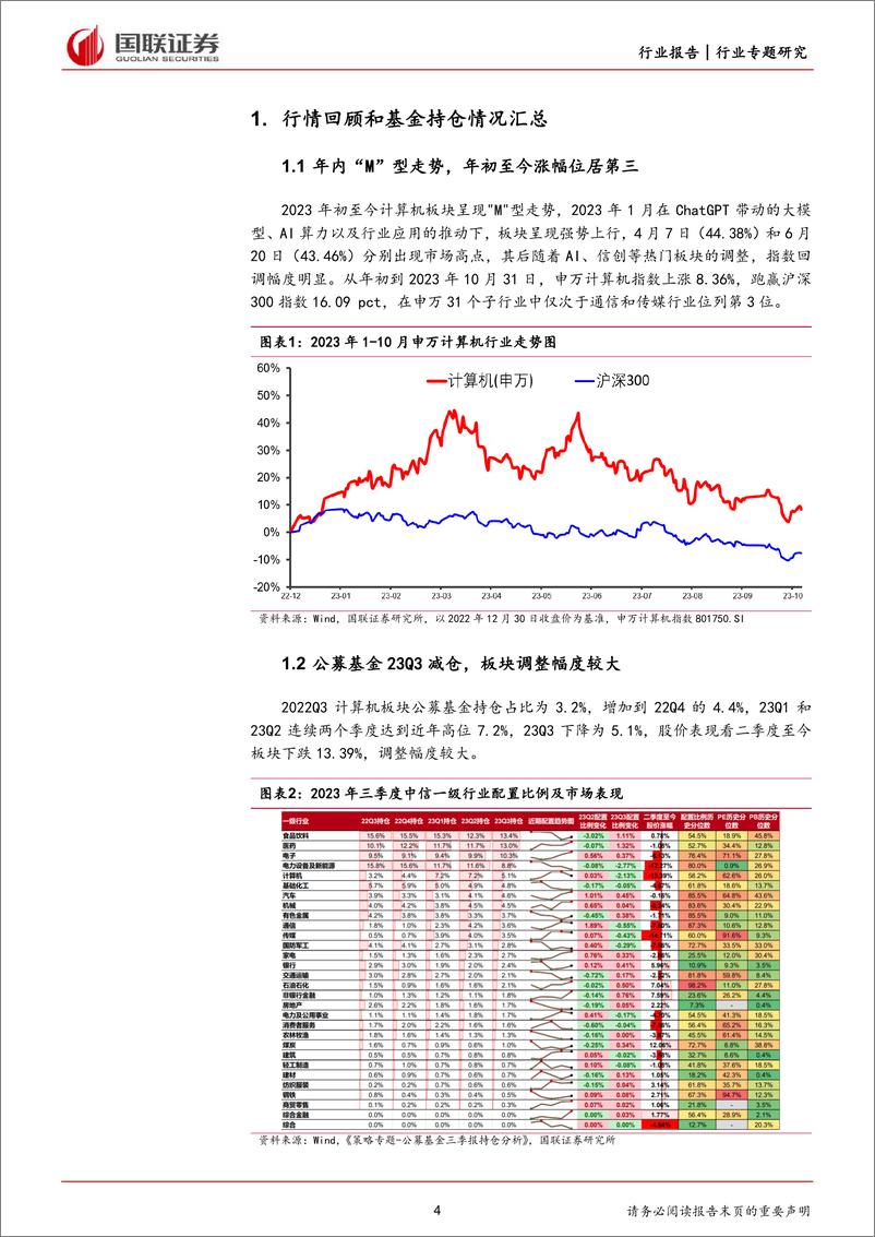 《计算机行业专题研究：利润有所改善，AI算力国产化或将成为投资主线-20231102-国联证券-30页》 - 第5页预览图