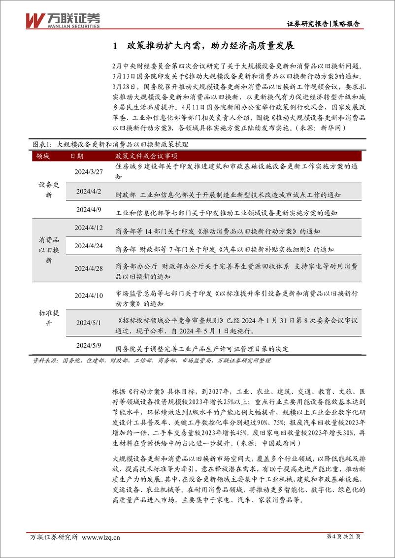 《策略深度报告：设备更新及消费品以旧换新亮点涌现-240722-万联证券-21页》 - 第4页预览图