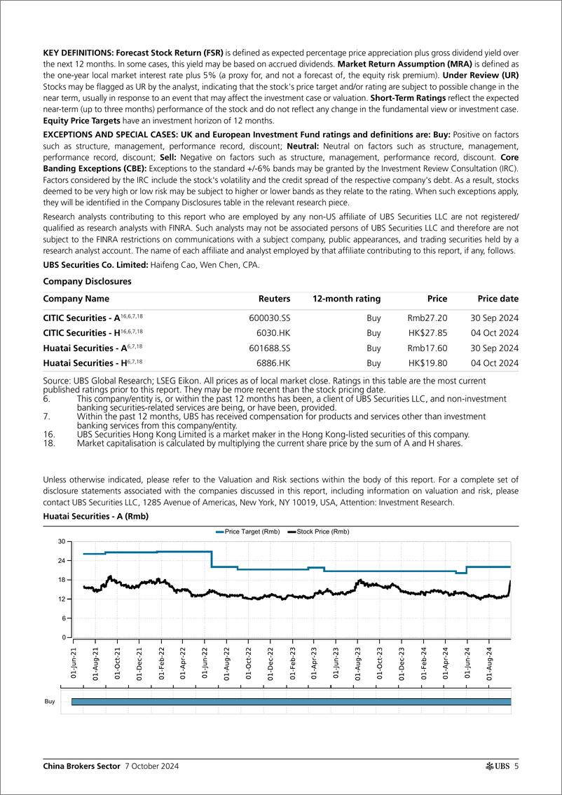 《UBS Equities-China Brokers Sector _How sustainable is the rally in China...-110666326》 - 第5页预览图