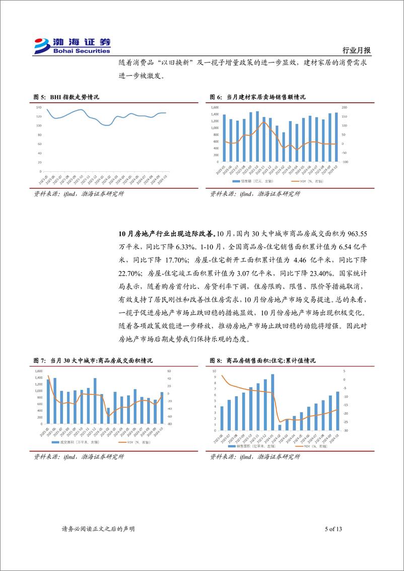 《轻工制造%26纺织服饰行业12月月报：以旧换新政策显效，头部纸企部分产能停产-241125-渤海证券-13页》 - 第5页预览图