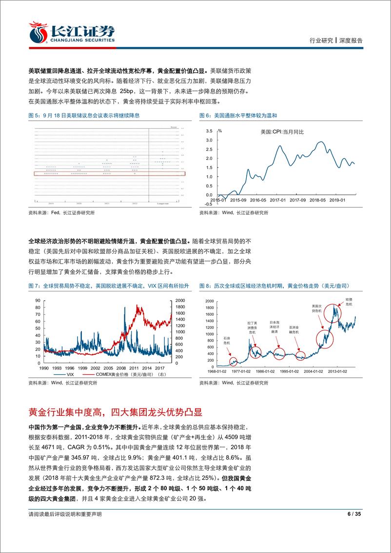 《金属、非金属与采矿行业：资源为先、成本为王，细说中国四大黄金集团-20191008-长江证券-35页》 - 第7页预览图