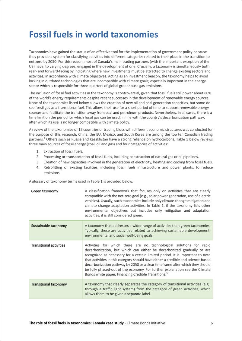 《CBI气候债券倡议组织_2023化石燃料在分类学中的作用_加拿大案例研究报告_英文版_》 - 第6页预览图