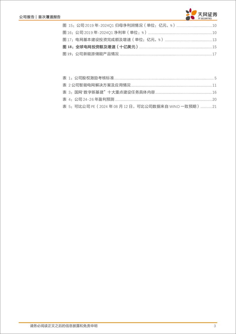 《国电南瑞(600406)电力设备龙头企业，受益电网投资加速增长-240812-天风证券-23页》 - 第3页预览图