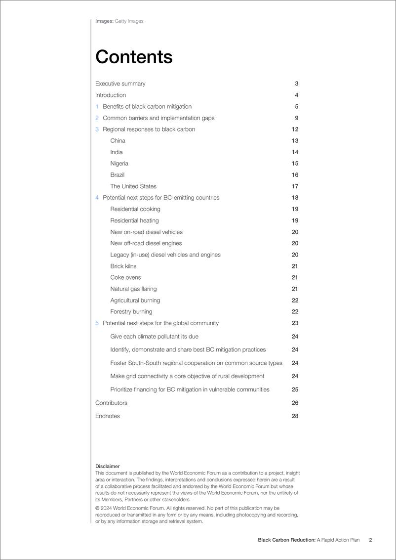 《世界经济论坛-减少黑碳排放：快速行动计划（英）-2024.10-32页》 - 第2页预览图