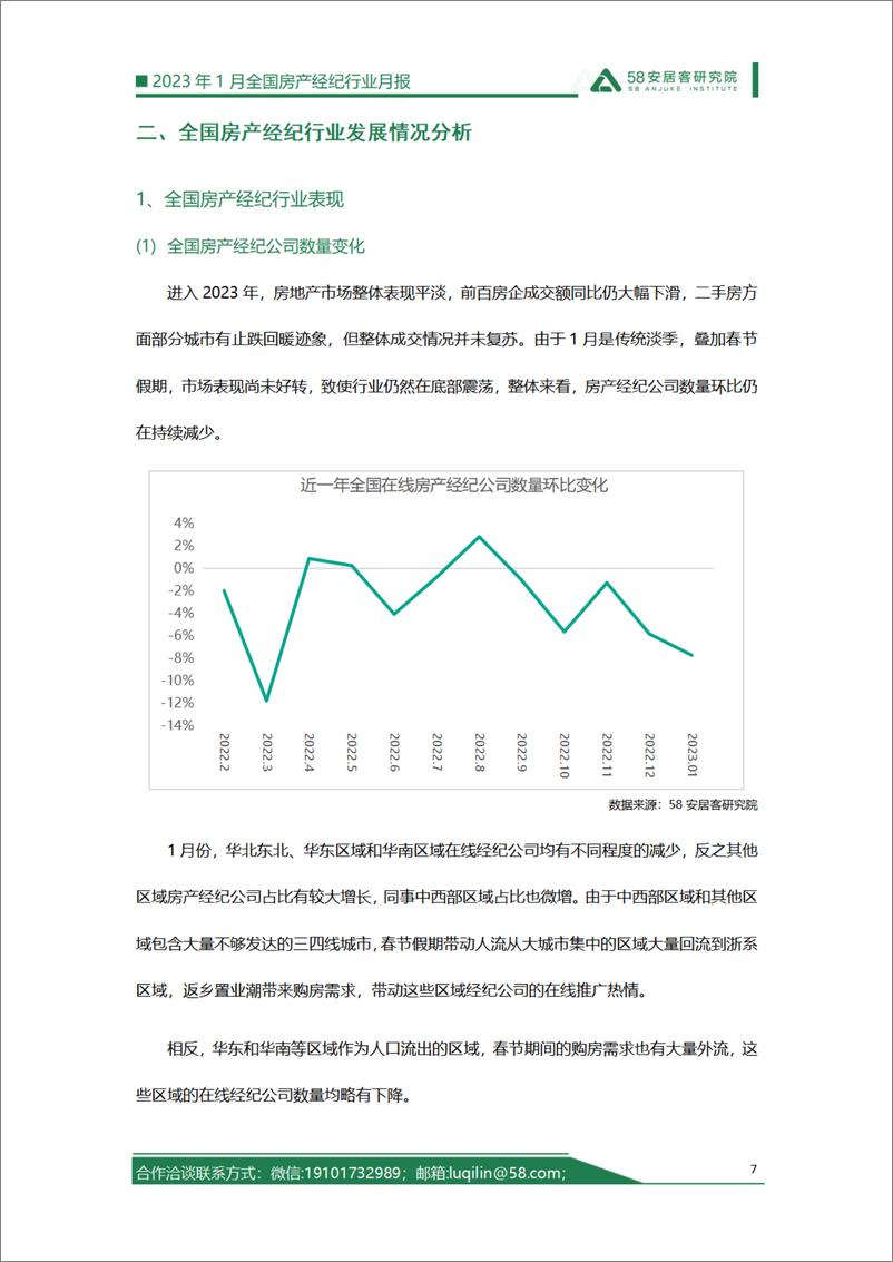 《58安居客房产研究院-全国房产经纪行业月报-2023.01-16页》 - 第8页预览图