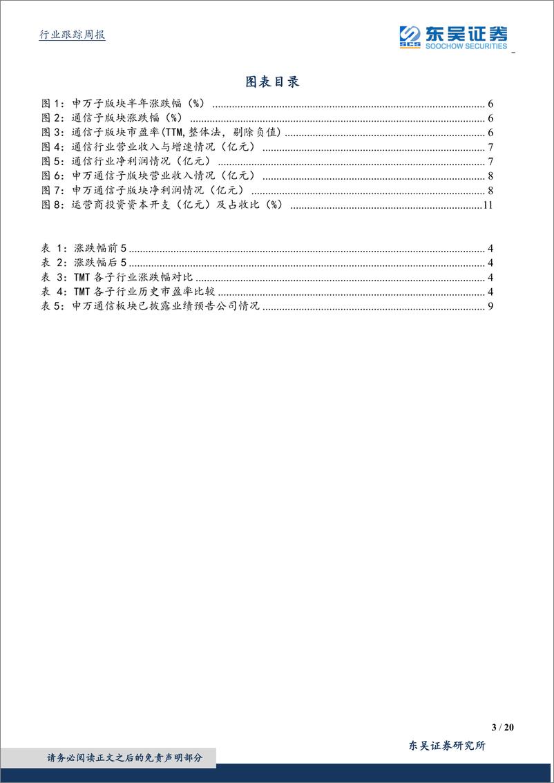 《通信行业中报前瞻：继续坚定布局成长性与确定性俱佳的5G网络建设绩优个股-20190713-东吴证券-20页》 - 第4页预览图