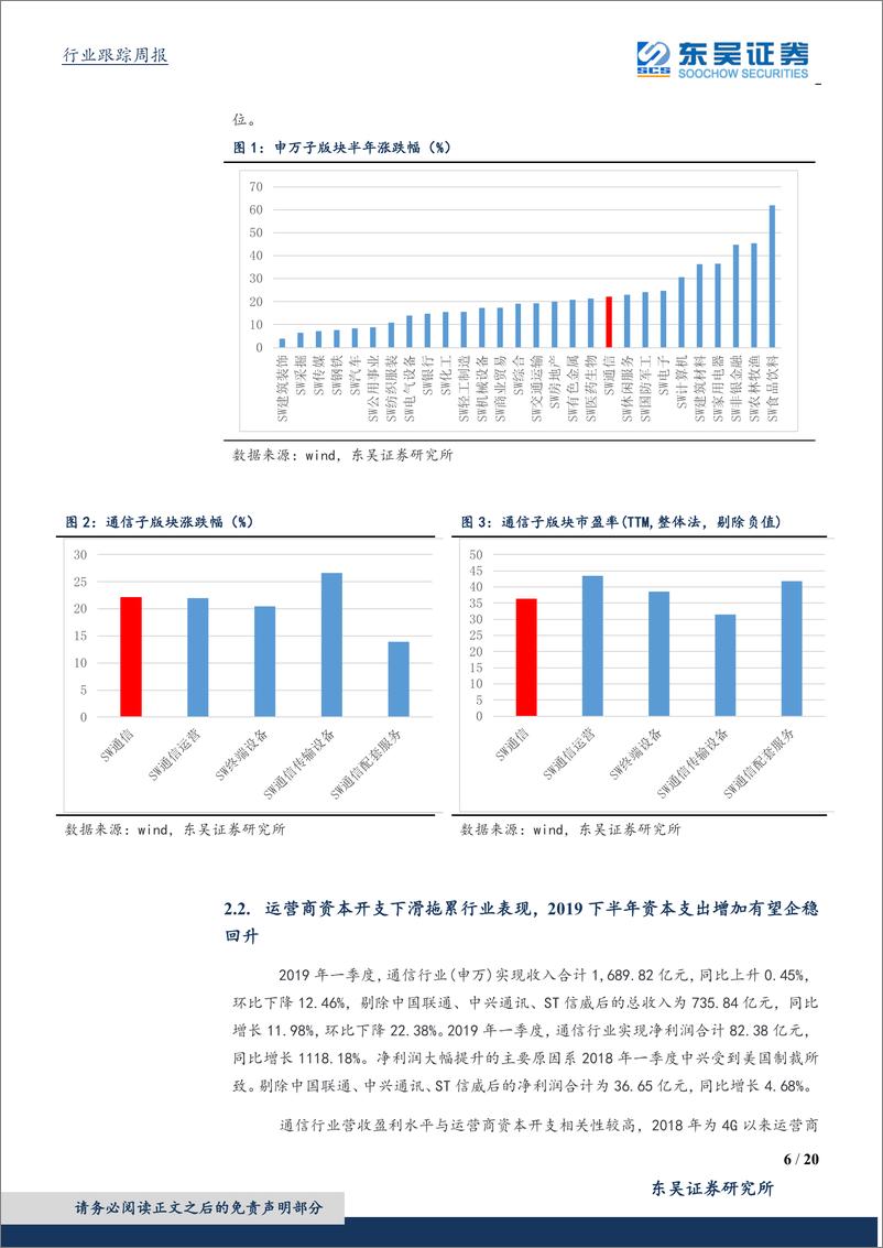 《通信行业中报前瞻：继续坚定布局成长性与确定性俱佳的5G网络建设绩优个股-20190713-东吴证券-20页》 - 第7页预览图