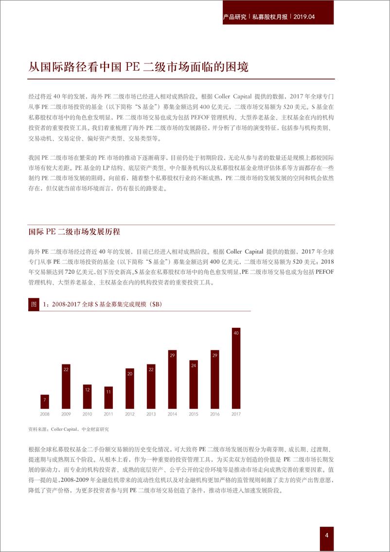 《私募股权月报：从国际路径看中国PE二级市场面临的困境-20190424-中金公司-28页》 - 第5页预览图