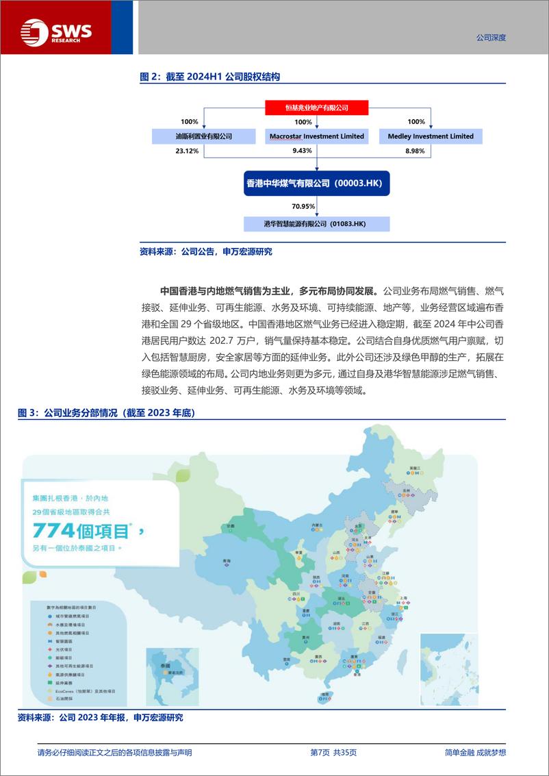 《香港中华煤气(0003.HK)城燃回暖高分红，绿色能源添动能-241129-申万宏源-35页》 - 第8页预览图