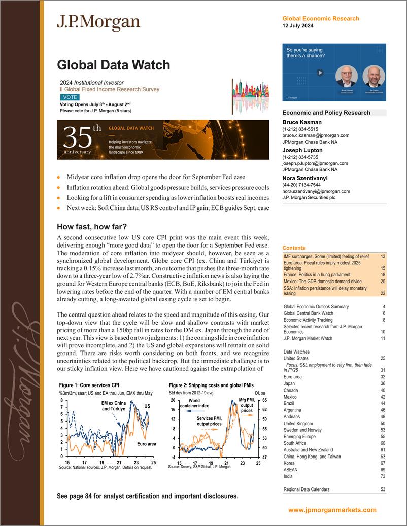 《JPMorgan Econ  FI-Global Data Watch How fast, how far-109198556》 - 第1页预览图