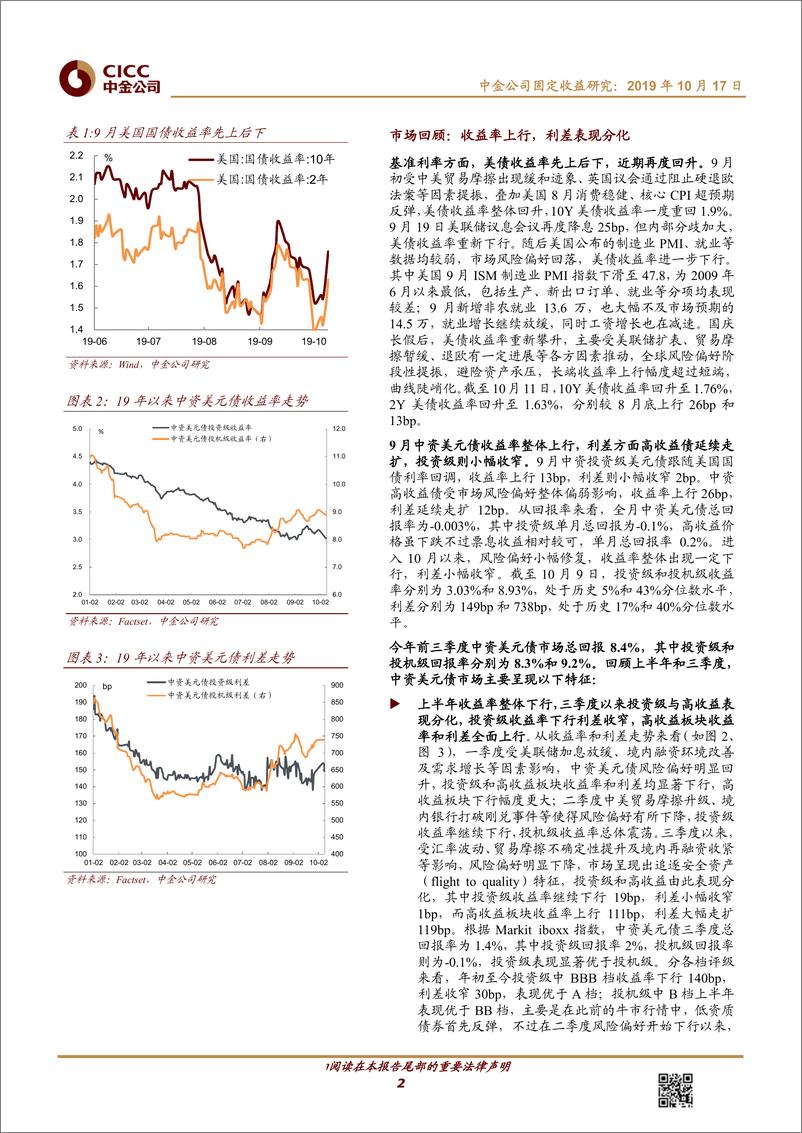 《离岸中资信用债月报：中资美元债三季度回顾及四季度展望，波动市下的分化格局-20191017-中金公司-13页》 - 第3页预览图