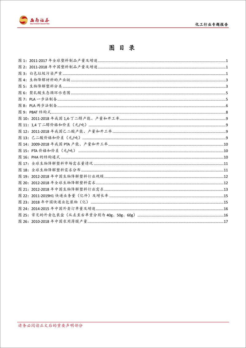 《化工行业专题报告：生物降解塑料有望爆发增长，金发科技充分受益-20190905-西南证券-24页》 - 第4页预览图