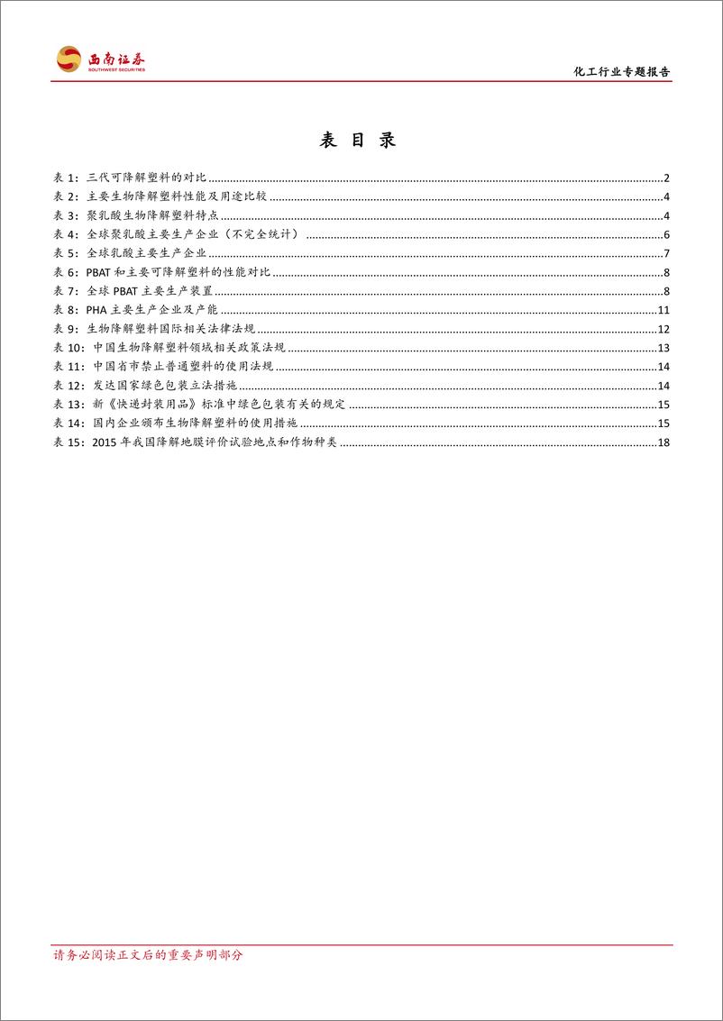 《化工行业专题报告：生物降解塑料有望爆发增长，金发科技充分受益-20190905-西南证券-24页》 - 第5页预览图