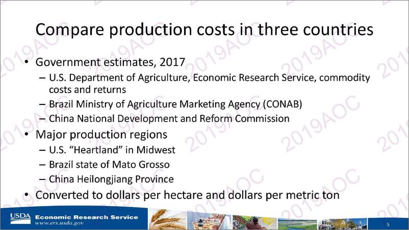 《2019中国农业展望大会：美国、巴西和中国的大豆价格和生产成本（英文Fred Gale，美国农业部经济研究局高级经济学家-2019.4-17页》 - 第6页预览图