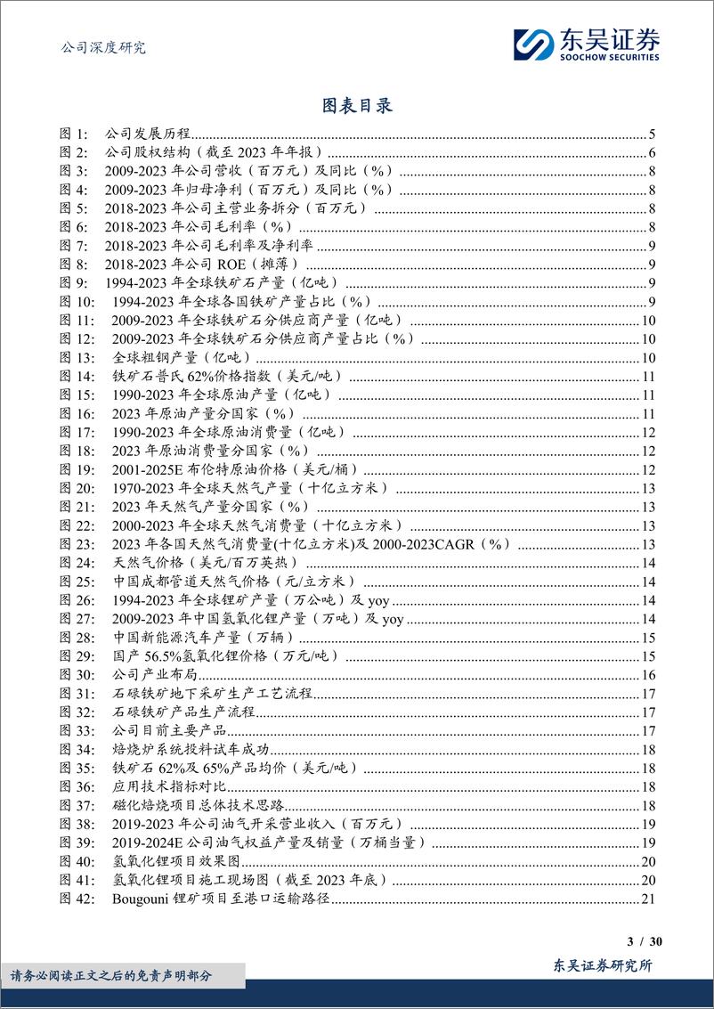 《海南矿业(601969)聚焦三大战略性资源，“运营%2b投资”双轮驱动优势显著-240902-东吴证券-30页》 - 第3页预览图