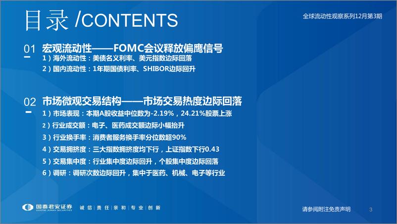 《全球流动性观察系列12月第3期：高风险偏好资金流入放缓-20221220-国泰君安-52页》 - 第4页预览图