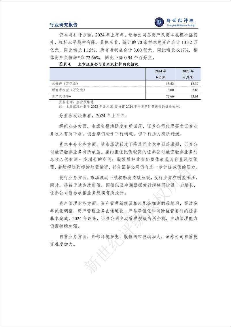 《2024年上半年证券行业信用观察——行业总览-19页》 - 第6页预览图