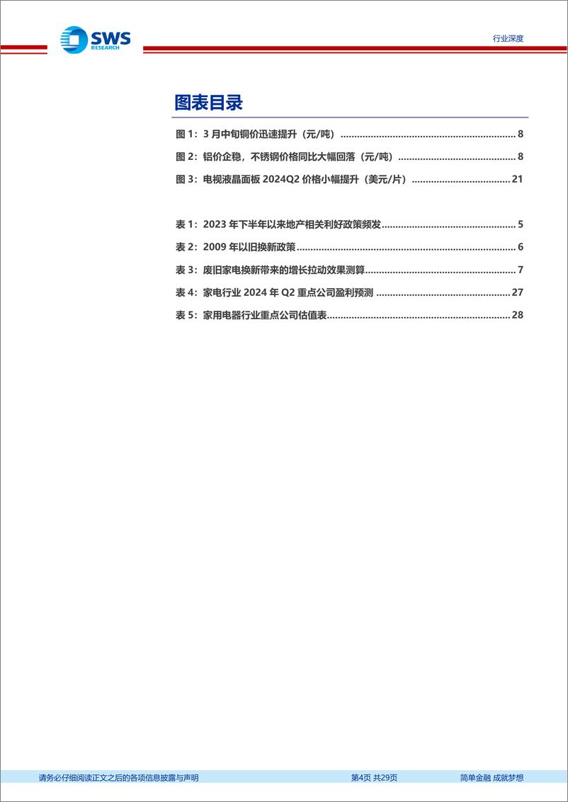 《家电行业2024年二季报业绩前瞻：白电延续增长趋势，地产政策持续刺激带动厨电景气度恢复-240708-申万宏源-29页》 - 第4页预览图