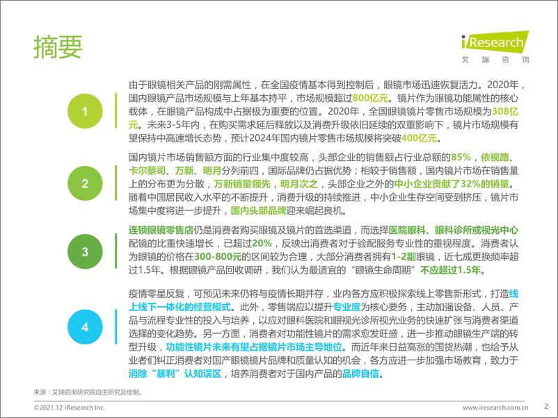 《艾瑞咨询-中国眼镜镜片行业白皮书-44页》 - 第2页预览图