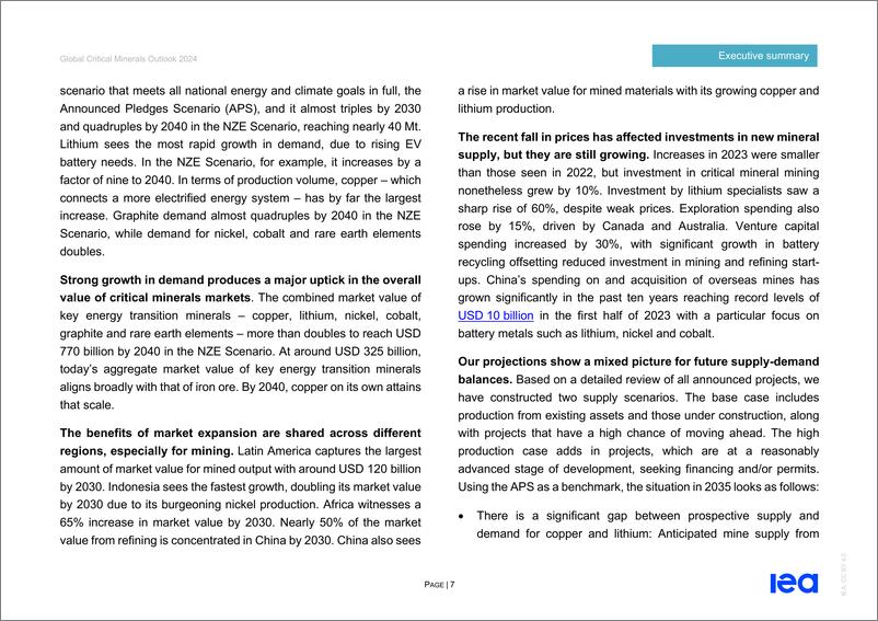 《国际能源署-2024年全球关键矿产展望（英）-2024.5-282页》 - 第7页预览图