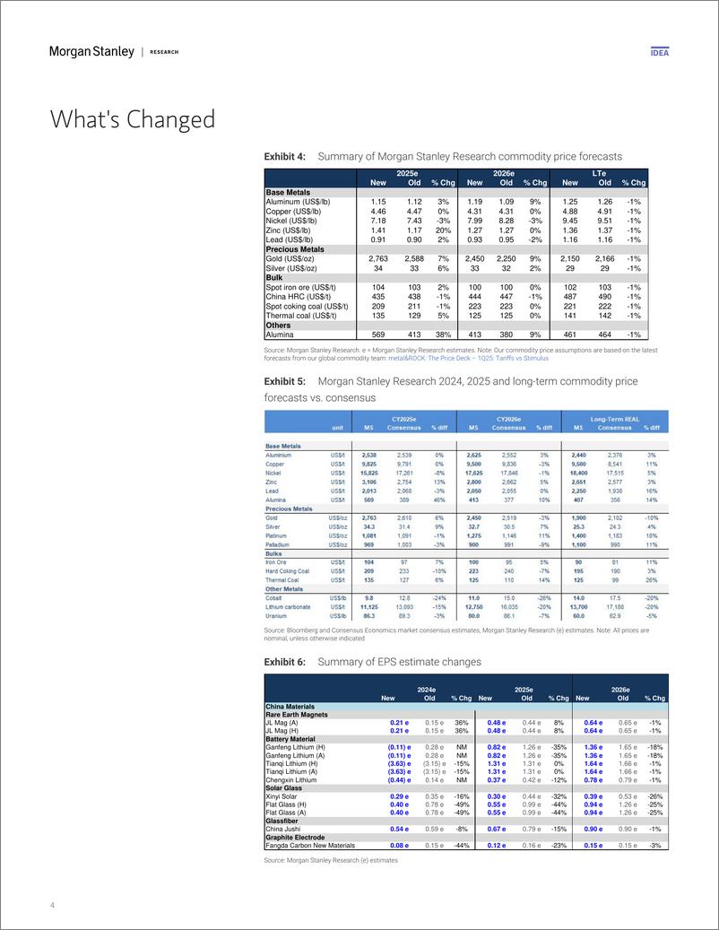 《Morgan Stanley-China Materials 2025 Outlook – Equity Implications New Mat...-112223363》 - 第4页预览图