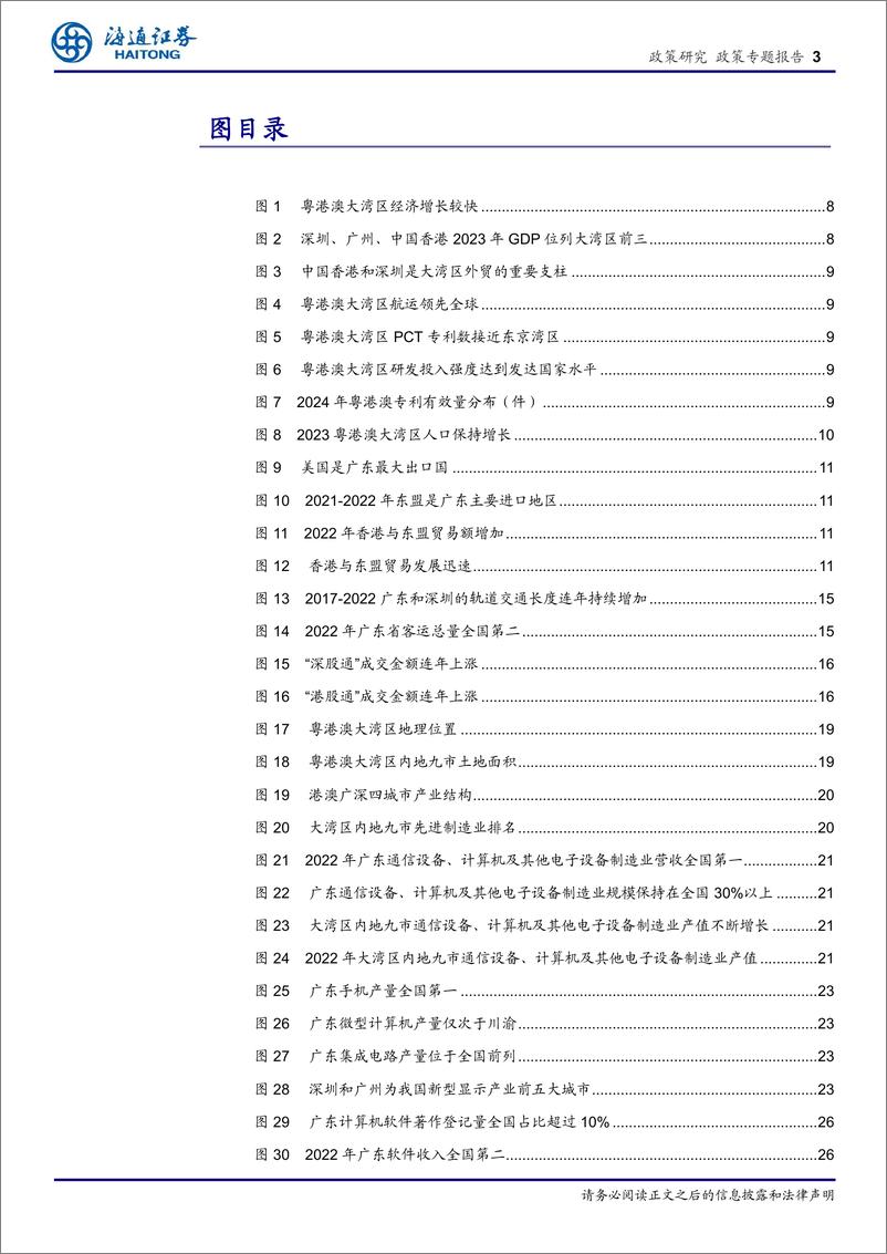 《区域经济专题报告(3)：大湾区全球竞争力凸显，国际化引领新质生产力-240617-海通证券-36页》 - 第3页预览图