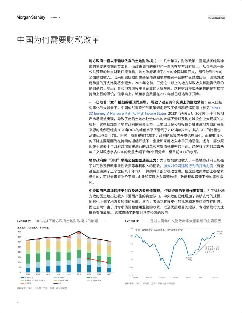 《Morgan Stanley Fixed-中国“3D”系列 三中全会后财税改革重塑经济-109927909》 - 第2页预览图