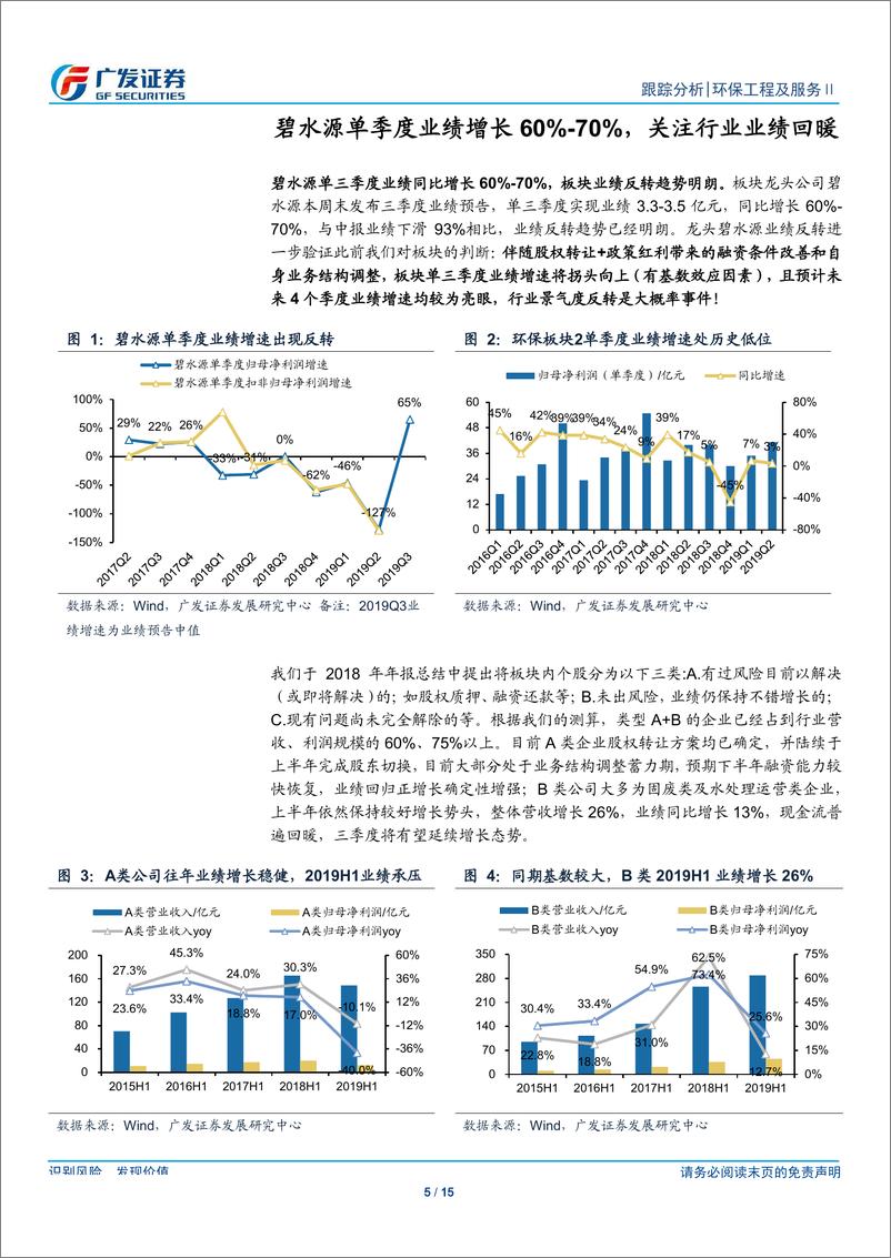 《环保行业深度跟踪：碧水源单三季度业绩增长60%~70%，行业业绩反转趋势明确-20191013-广发证券-15页》 - 第6页预览图